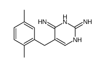 5-[(2,5-dimethylphenyl)methyl]pyrimidine-2,4-diamine结构式