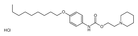 2-piperidin-1-ylethyl N-(4-nonoxyphenyl)carbamate,hydrochloride Structure