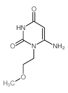 6-氨基-1-(2-甲氧基-乙基)-1H-嘧啶-2,4-二酮结构式