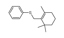 {[(2,6,6-trimethyl-1-cyclohexen-1-yl)methyl]thio}benzene结构式