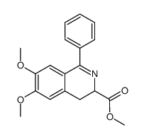 6,7-dimethoxy-1-phenyl-3,4-dihydroisoquinoleine-3-carboxylate de methyle Structure
