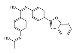 4-acetamido-N-[4-(1,3-benzoxazol-2-yl)phenyl]benzamide结构式