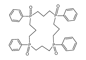 tetraphenyl-1,4,9,13 tetraoxo-1,4,9,13 tetraphospha-1,4,9,13 cyclohexadecane结构式