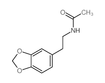 N-(2-benzo[1,3]dioxol-5-ylethyl)acetamide结构式