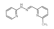 N-[(6-methylpyridin-2-yl)methylideneamino]pyridin-2-amine结构式