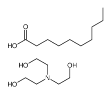 decanoic acid, compound with 2,2',2''-nitrilotriethanol (1:1) structure