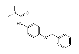 1,1-dimethyl-3-[4-(pyridin-2-ylmethylsulfanyl)phenyl]urea Structure