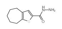 5,6,7,8-四氢-4H-环庚[b]噻吩-2-羧酸酰肼结构式