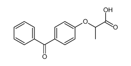 2-(4-benzoylphenoxy)propanoic acid Structure