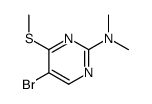 5-Bromo-N,N-dimethyl-4-methylthio-2-pyrimidinamine结构式