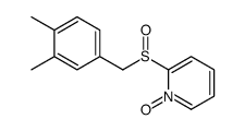 2-[(3,4-dimethylphenyl)methylsulfinyl]-1-oxidopyridin-1-ium结构式