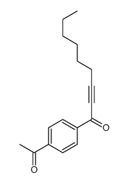 1-(4-acetylphenyl)non-2-yn-1-one结构式