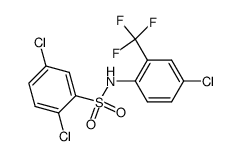 2.5-Dichlor-N-<4-chlor-2-(trifluormethyl)-phenyl>benzolsulfonamid结构式