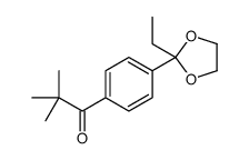 1-[4-(2-ethyl-1,3-dioxolan-2-yl)phenyl]-2,2-dimethylpropan-1-one Structure