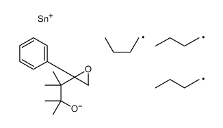 tributyl-[2,3-dimethyl-3-(2-phenyloxiran-2-yl)butan-2-yl]oxystannane结构式