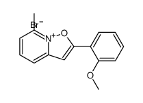 2-(2-methoxyphenyl)-7-methyl-[1,2]oxazolo[2,3-a]pyridin-8-ium,bromide结构式