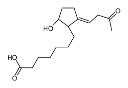 7-[(1R,2R)-2-hydroxy-5-(3-oxobutylidene)cyclopentyl]heptanoic acid结构式