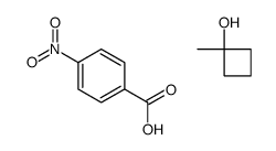 1-methylcyclobutan-1-ol,4-nitrobenzoic acid结构式