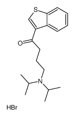 1-(1-benzothiophen-3-yl)-4-[di(propan-2-yl)amino]butan-1-one,hydrobromide Structure