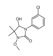 1-(3-chloro-phenyl)-5-hydroxy-3-methoxy-4,4-dimethyl-imidazolidin-2-one Structure