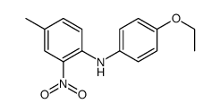 N-(4-ethoxyphenyl)-4-methyl-2-nitroaniline结构式