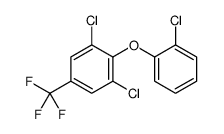 1,3-dichloro-2-(2-chlorophenoxy)-5-(trifluoromethyl)benzene结构式