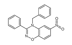 4-benzyl-6-nitro-3-phenyl-1,2,4-benzoxadiazine结构式
