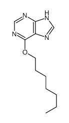 6-heptoxy-7H-purine结构式