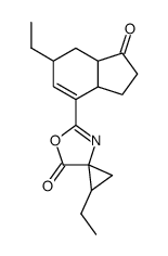 (3S)-1t-ethyl-5-((3aS)-6t-ethyl-1-oxo-(3ar,7ac)-2,3,3a,6,7,7a-hexahydro-inden-4-yl)-(3rN)-6-oxa-4-aza-spiro[2.4]hept-4-en-7-one Structure