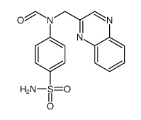 N-(quinoxalin-2-ylmethyl)-N-(4-sulfamoylphenyl)formamide结构式