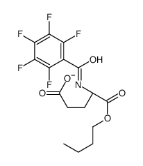 (4S)-5-butoxy-5-oxo-4-[(2,3,4,5,6-pentafluorobenzoyl)amino]pentanoate结构式