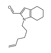 1-hex-5-enyl-4,5,6,7-tetrahydroindole-2-carbaldehyde结构式