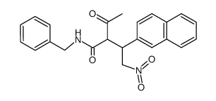 2-Acetyl-N-benzyl-3-naphthalen-2-yl-4-nitro-butyramide Structure