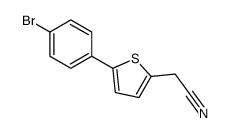 2-[5-(4-bromophenyl)thiophen-2-yl]acetonitrile结构式