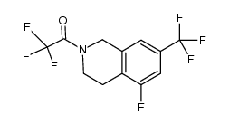 2,2,2-trifluoro-1-(5-fluoro-7-trifluoromethyl-3,4-dihydro-1H-isoquinolln-2-yI)-ethanone Structure