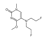 5-[bis(2-fluoroethyl)amino]-4-methoxy-1-methylpyrimidin-2-one Structure