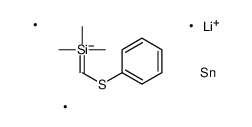 lithium,trimethyl(phenylsulfanylmethyl)silane,trimethyltin Structure