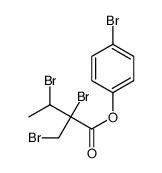(4-bromophenyl) 2,3-dibromo-2-(bromomethyl)butanoate结构式