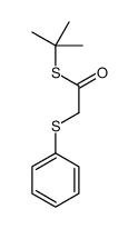 S-tert-butyl 2-phenylsulfanylethanethioate Structure