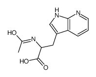 2-Acetyl-3-(1H-pyrrolo(2,3-b)pyridin-3-yl)-DL-alanine structure