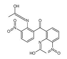 N-[2-(2-acetamido-3-nitrobenzoyl)-6-nitrophenyl]acetamide Structure