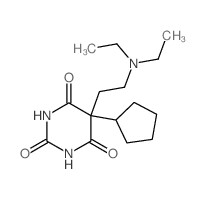 5-cyclopentyl-5-(2-diethylaminoethyl)-1,3-diazinane-2,4,6-trione Structure