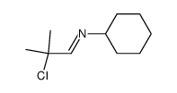 N-(2-chloro-2-methylpropylidene)cyclohexanamine Structure