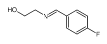 2-((4-fluorobenzylidene)amino)ethan-1-ol结构式