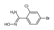 4-Bromo-2-chloro-N-hydroxy-benzamidine Structure
