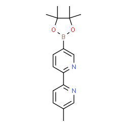 6-(5-Methylpyridin-2-yl)pyridine-3-boronic acid pinacol ester结构式