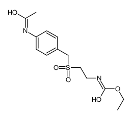 N-(p-Acetylaminobenzylsulfonyl)-N-ethylcarbamic acid ethyl ester结构式