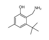 2-(aminomethyl)-3-tert-butyl-5-methylphenol结构式