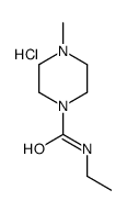 N-ethyl-4-methylpiperazine-1-carboxamide,hydrochloride Structure