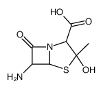 4-Thia-1-azabicyclo[3.2.0]heptane-2-carboxylic acid, 6-amino-3-hydroxy-3-methyl-7-oxo- (9CI)结构式